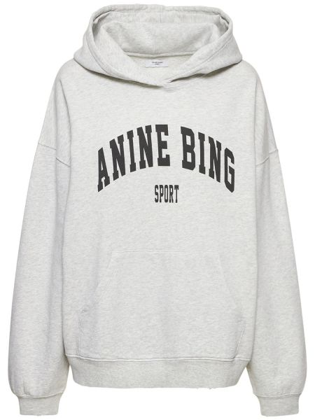 Sweatshirt i jersey Anine Bing grå