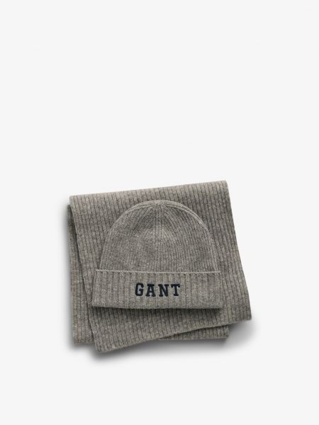 Подарочная коробка шарф+шапка Gant черный