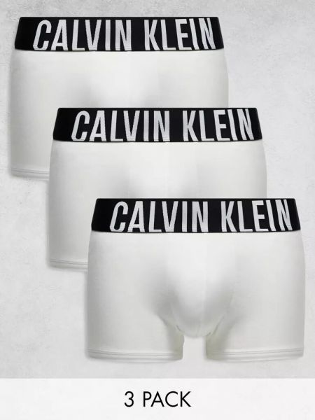 Хлопковые трусы Calvin Klein белые