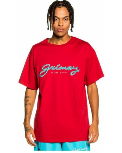 T-shirt Grimey, czerwony
