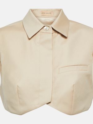 Woll top Aya Muse beige