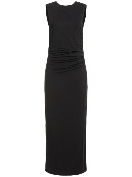 Drapert jersey dress St.agni svart