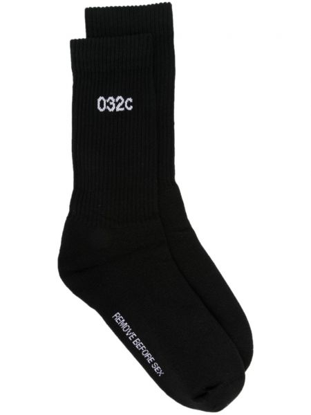 Чорапи с принт 032c черно
