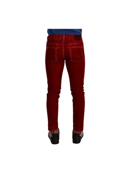 Skinny jeans aus baumwoll Dolce & Gabbana rot