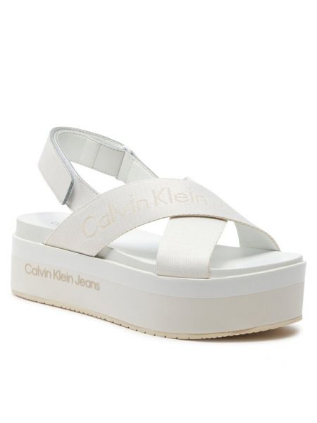 Сандалии Calvin Klein Jeans белые