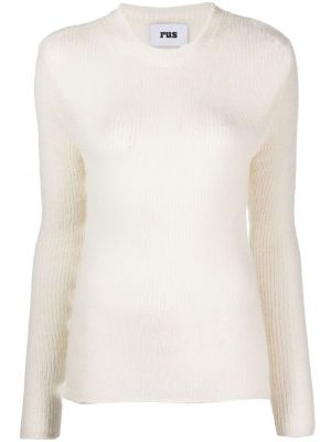 Прозрачен пуловер Rus бяло