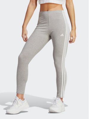 Pantalon de sport à rayures en jersey Adidas gris