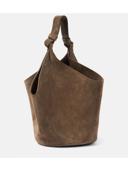 Nakupovalna torba iz semiša Khaite rjava