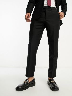 Черные костюмные брюки French Connection