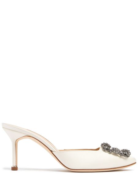 Satin mules Manolo Blahnik