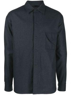 Vilnonė marškiniai Giorgio Armani mėlyna