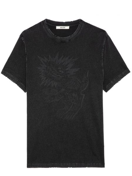 Bomuld t-shirt Zadig&voltaire sort