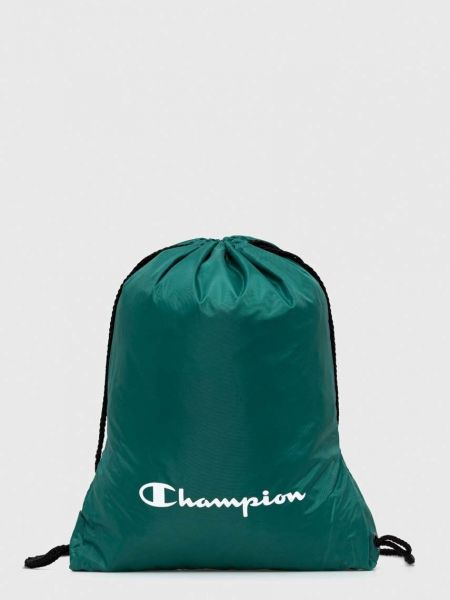 Zielony plecak z nadrukiem Champion