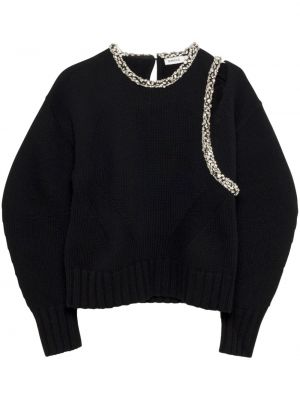 Sweter z kryształkami Simkhai czarny