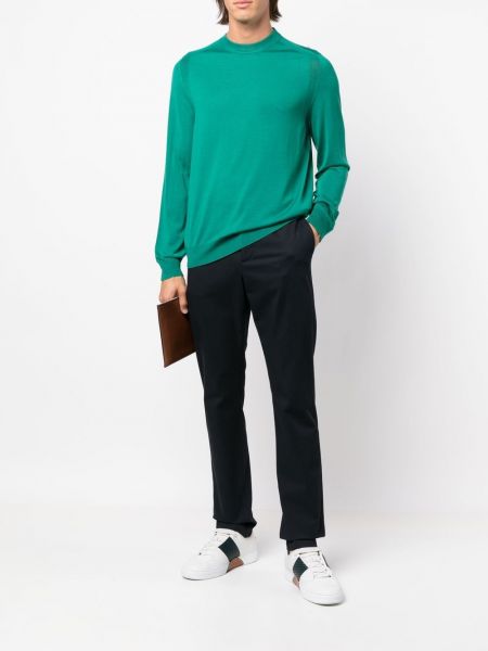 Pull col rond Paul Smith vert