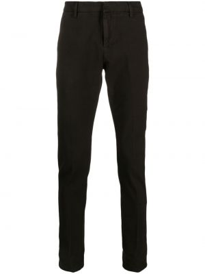 Pantaloni cu picior drept slim fit din bumbac Dondup maro