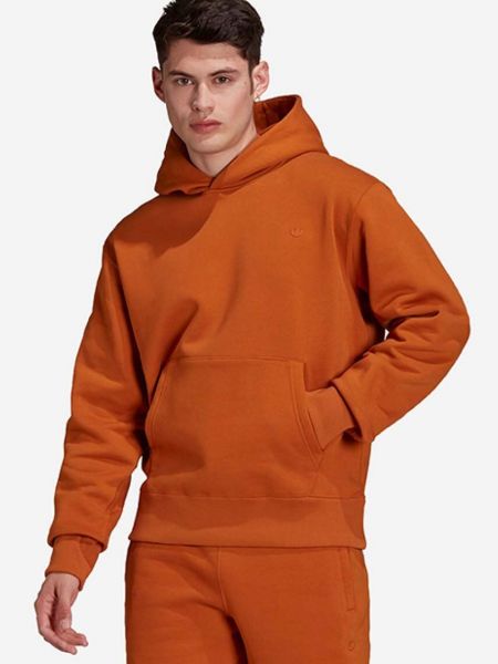 Hoodie s kapuljačom Adidas Originals narančasta