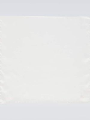 Pañuelo de seda con bolsillos Saint Laurent blanco