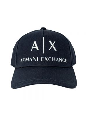 Czapka Armani Exchange niebieska