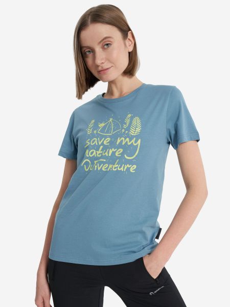 Хлопковая футболка Outventure голубая