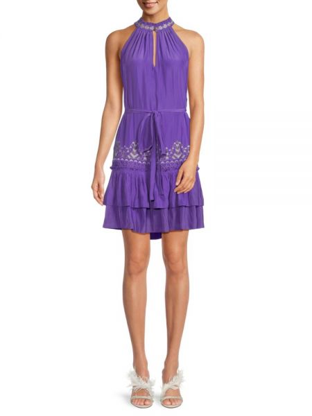 Платье мини Ramy Brook фиолетовое