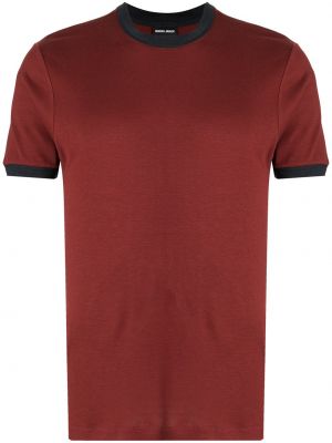 Camiseta manga corta Giorgio Armani rojo