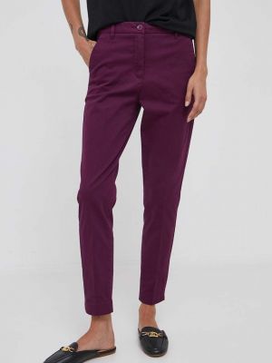 Přiléhavé kalhoty Sisley fialové