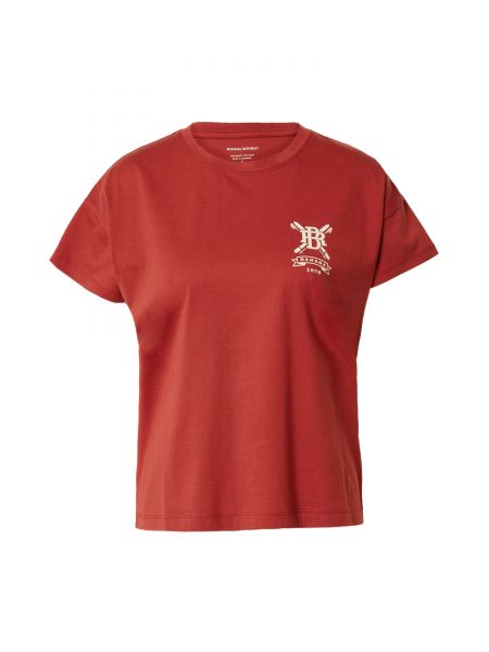 Pletené bavlnené priliehavé tričko Banana Republic - červená