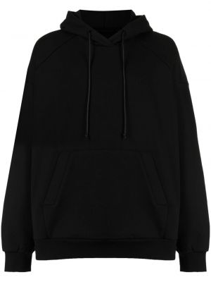 Pamučna hoodie s kapuljačom s printom Juun.j crna