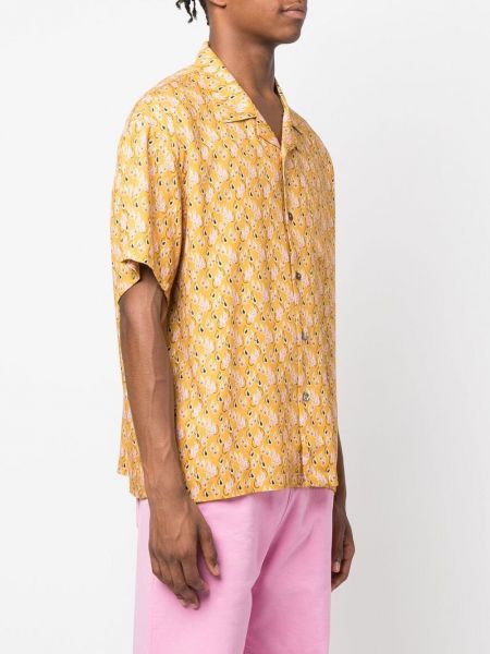 Košile s paisley potiskem Stussy žlutá