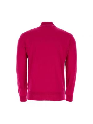 Jersey cuello alto de lana de tela jersey elegante Pt Torino rosa