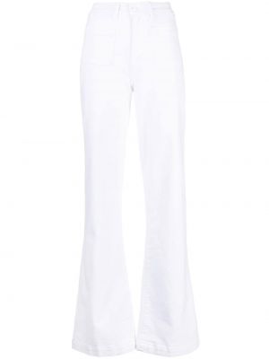 Jeans en coton Paige blanc