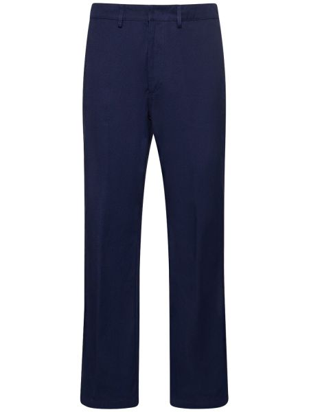 Pantalones chinos de algodón Bally azul