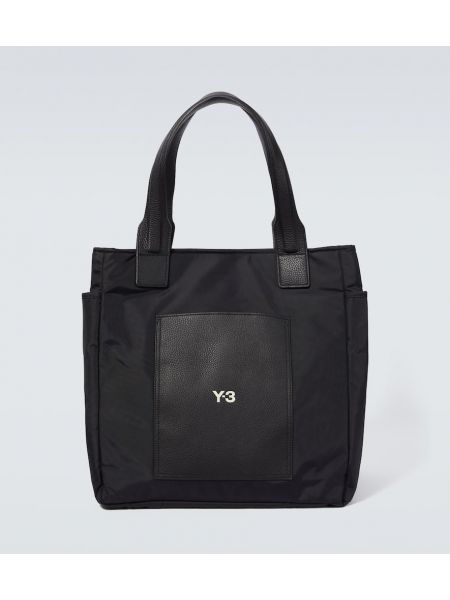 Kožená nákupná taška Y-3 čierna