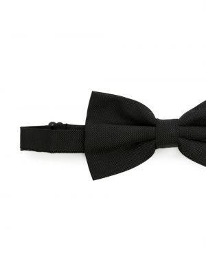 Hedvábná kravata s mašlí Daniele Alessandrini černá