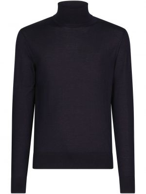 Kašmírový hedvábný svetr Dolce & Gabbana černý