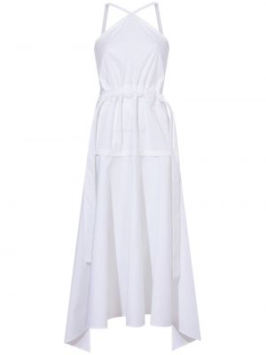 Bavlněné midi šaty Proenza Schouler - bílá