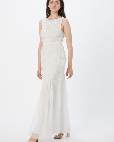 Вечерна рокля Sistaglam бяло