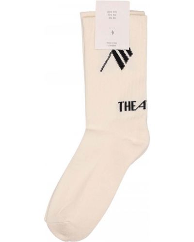 Bavlněné ponožky The Attico bílé