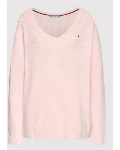 Tommy Hilfiger Curve Sweater Hayana WW0WW34330 Rózsaszín Relaxed Fit