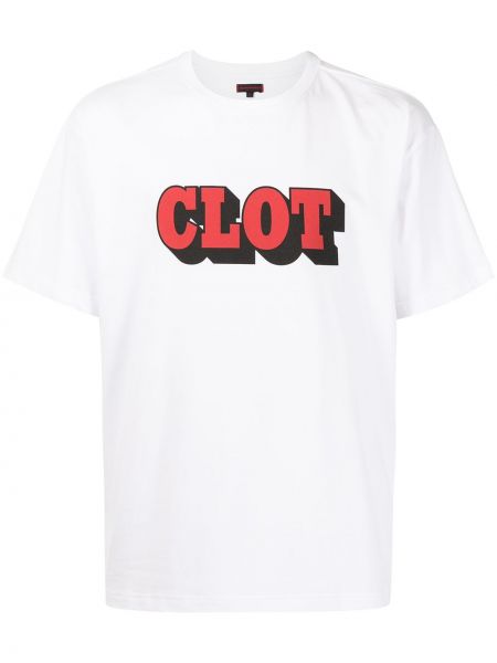 Camiseta con estampado Clot blanco