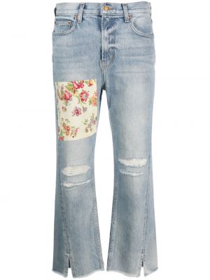 Distressed straight jeans B Sides