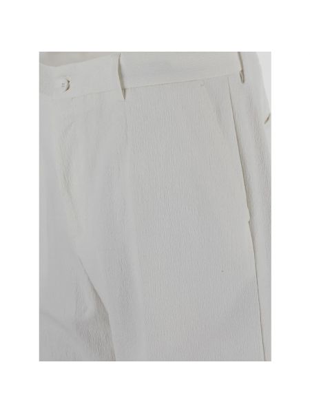 Pantalones de algodón Dolce & Gabbana blanco