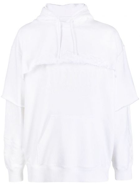 Bluza z kapturem bawełniana Givenchy biała