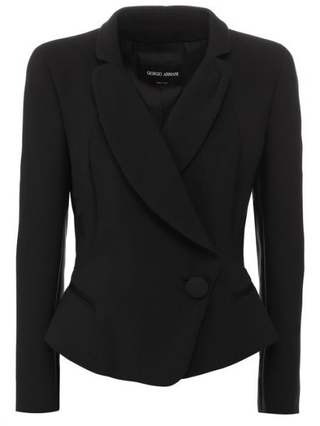 Приталенный пиджак Giorgio Armani черный