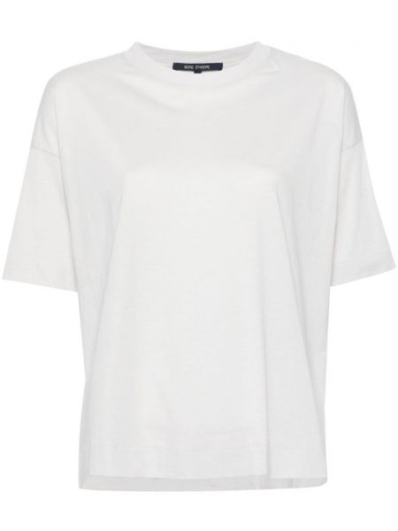Bavlnené tričko s okrúhlym výstrihom Sofie D'hoore sivá