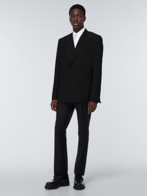 Slim fit gyapjú öltöny Givenchy fekete