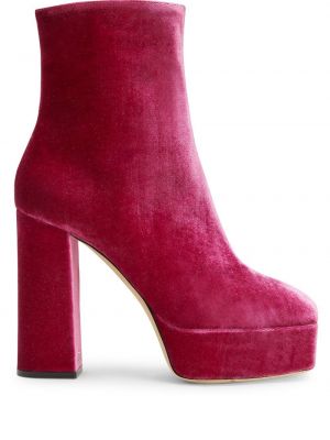 Samt ankle boots Giuseppe Zanotti pink