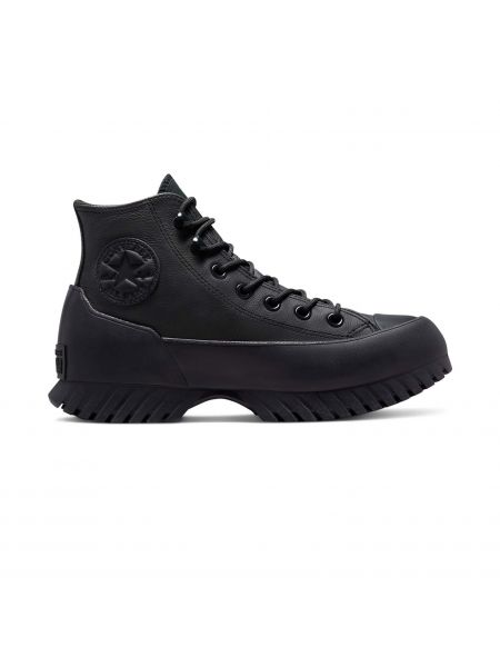 Зимние ботинки со звездочками Converse черные