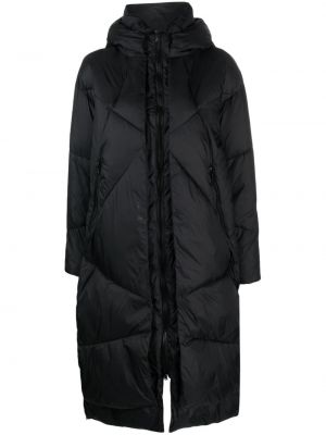 Prešívaný kabát s kapucňou Canadian Club čierna